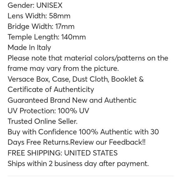 Versace men's sunglasses - Picture 8 of 8